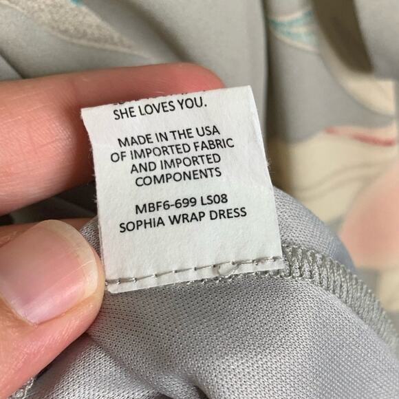 Show Me Mumu Sophia Wrap Dress tie waist short sleeve floral Maxi Dress XXS NWOT - Picture 10 of 10